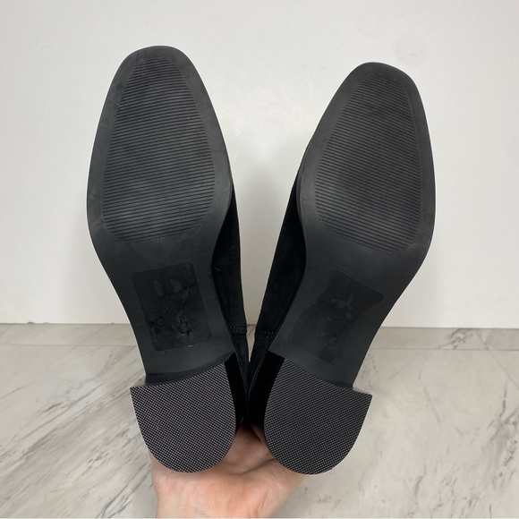 New! Steve Madden Rhiannon Black Suede Chelsea Bootie 7 1/2 M - Picture 13 of 14